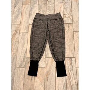 NEW Kyodon women's small black/gray capri athletic leggings